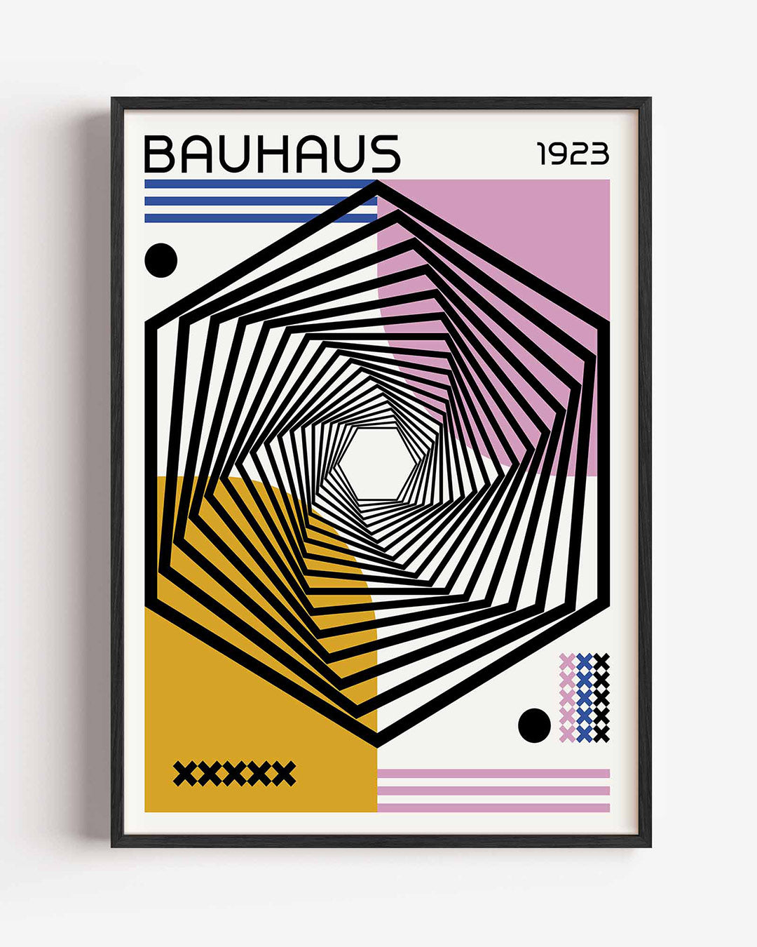 Abstracte – staande Bauhaus poster als wanddecoratie