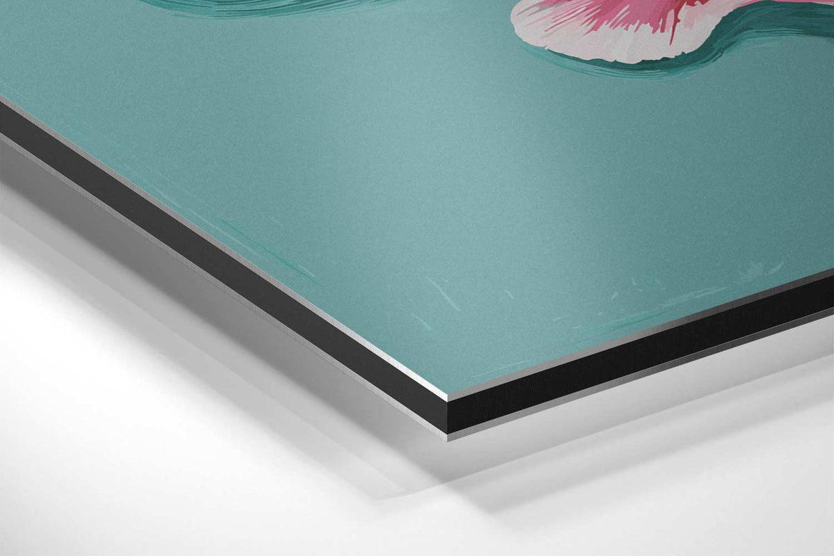 Schelp op Zee – canvas kunstwerk als wanddecoratie