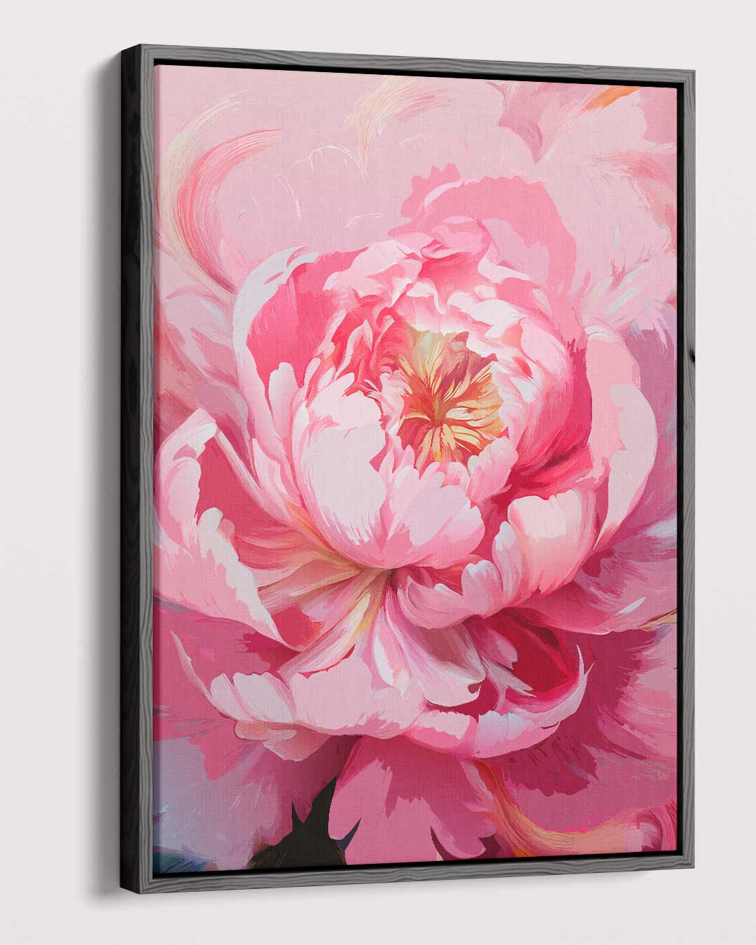 Bloeiende Peony – dibond kunstwerk als wanddecoratie