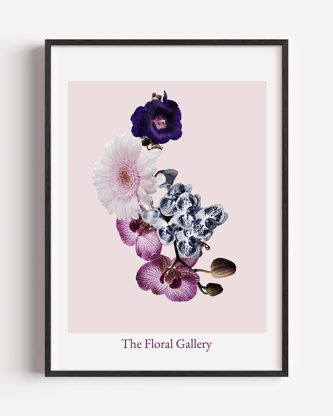 Bloemenpracht Wanddecoratie – typografie portret poster als wanddecoratie