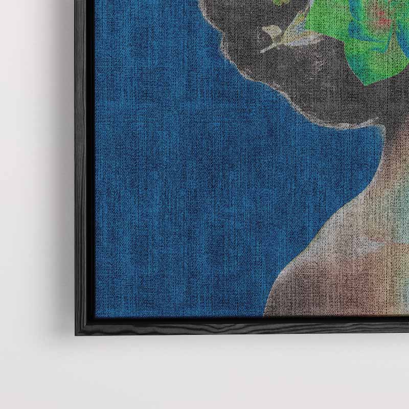 Bloemen van de Geest – modern portret kunstwerk van WallArtistic