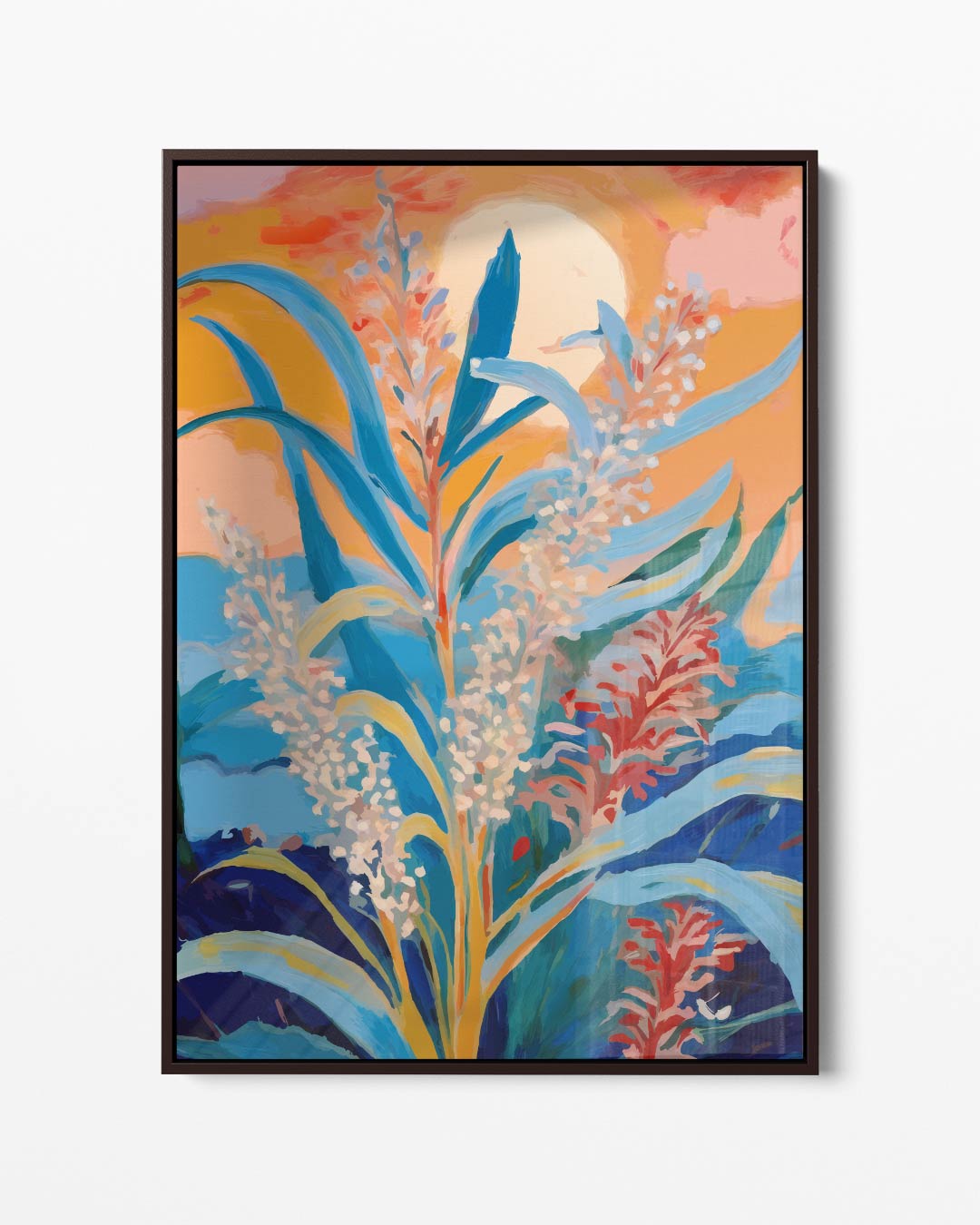 Zomerse Bloemenpracht – portret kunstwerk als wanddecoratie