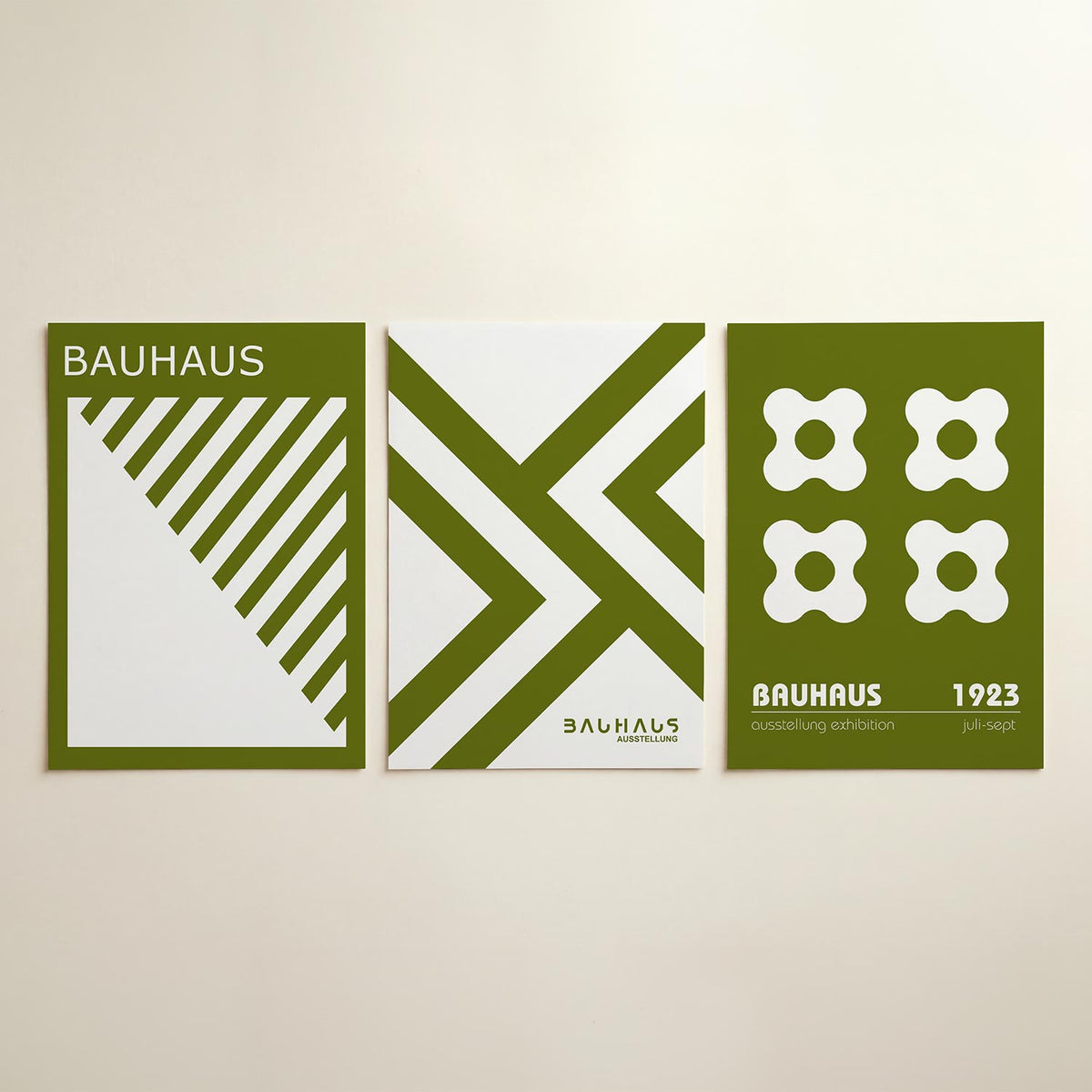 Diagonal lijnen posterset – detailweergave – deze posterset in drie delen toont een speels lijnenspel met diagonale strepen