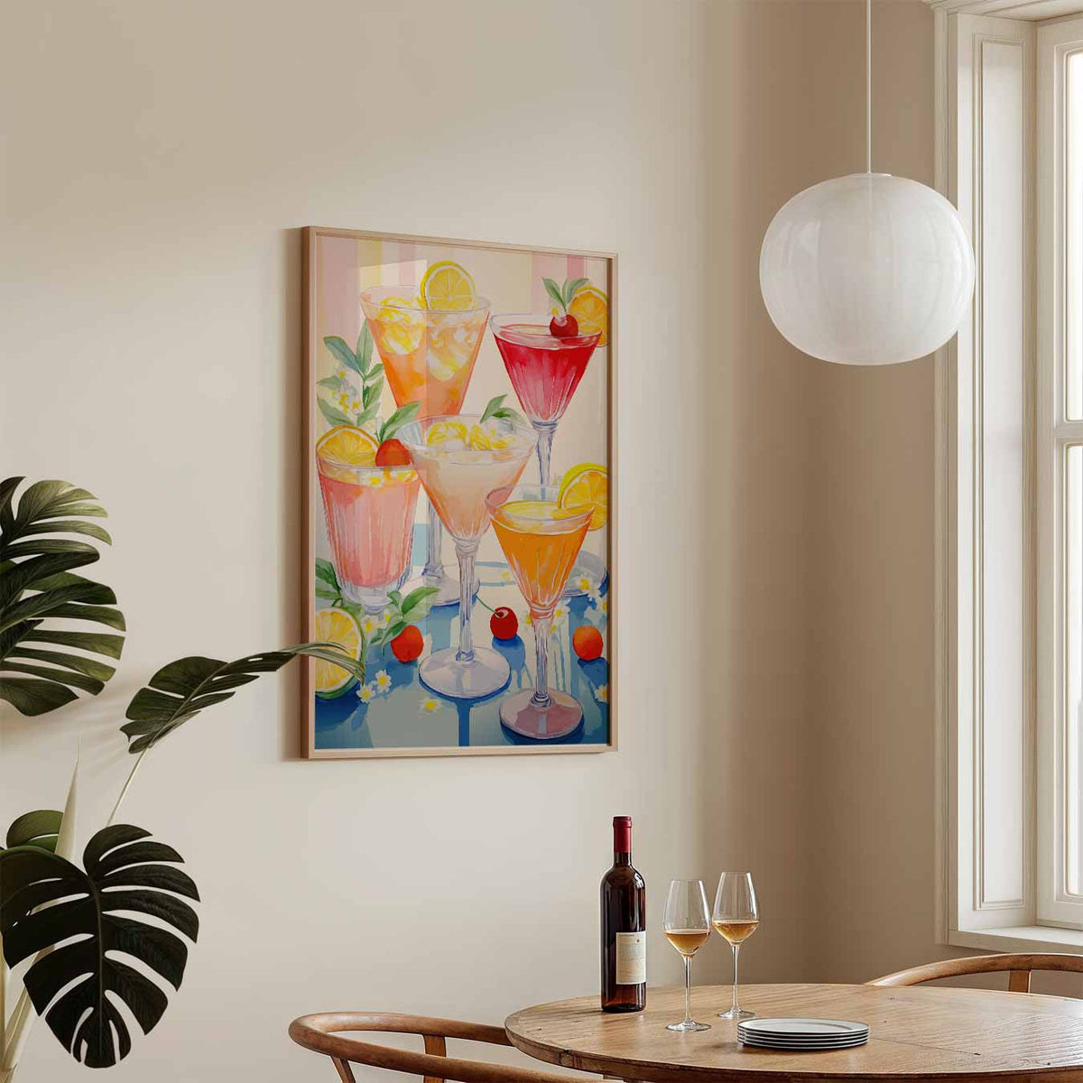 Cocktail Party – keukenposter in staand formaat