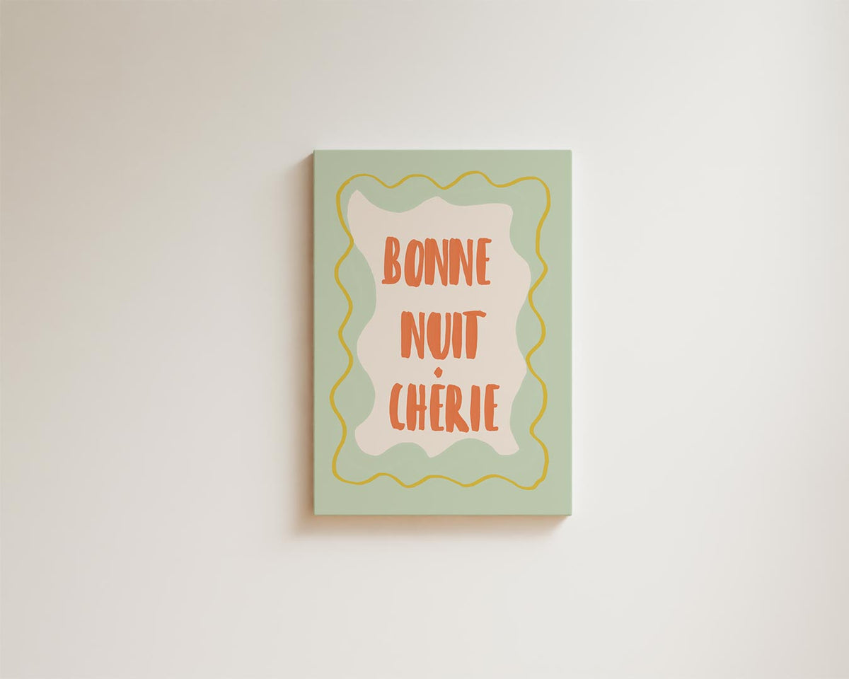 Bonne Nuit Chérie – modern portret kunstwerk van WallArtistic
