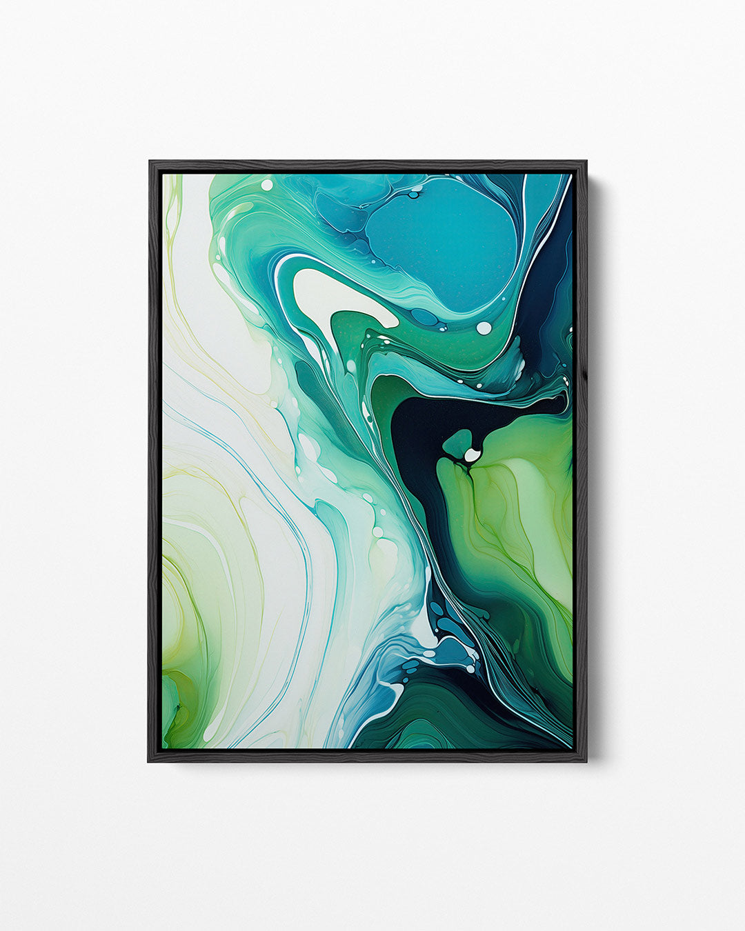 Vloeiende kleurencompositie – Dynamische – staand wanddecoratie kunstwerk