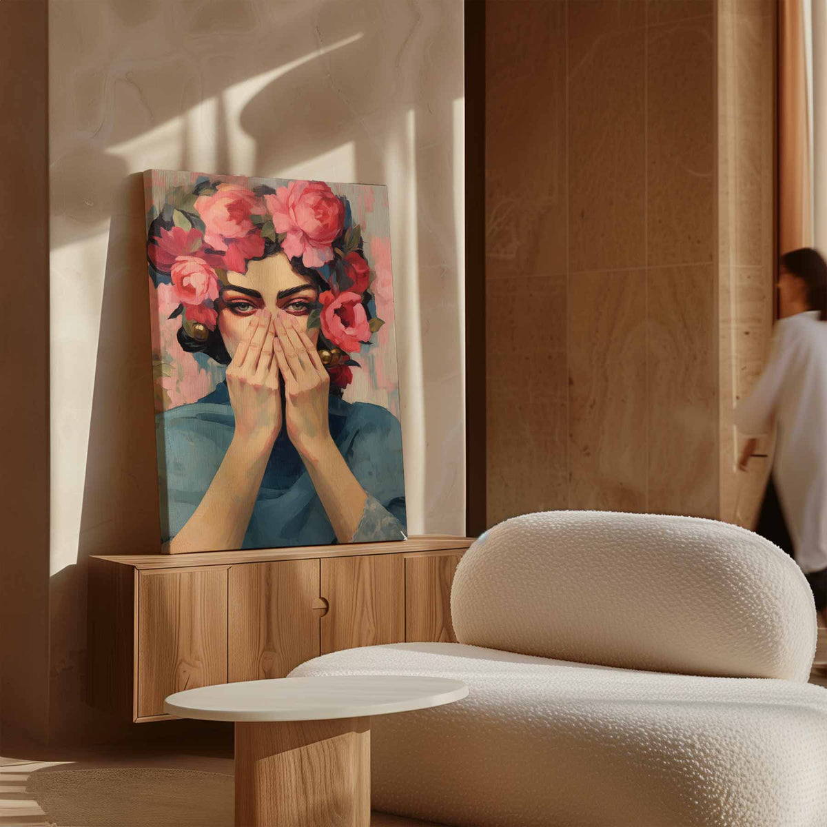 Bloemige Mystiek – dibond kunstwerk als wanddecoratie