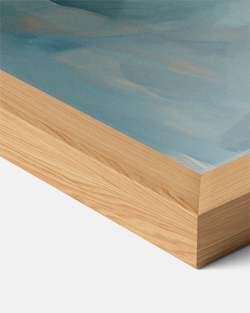 Moeder met baby in zachte tinten – staande muurposter met vrouwelijk portret