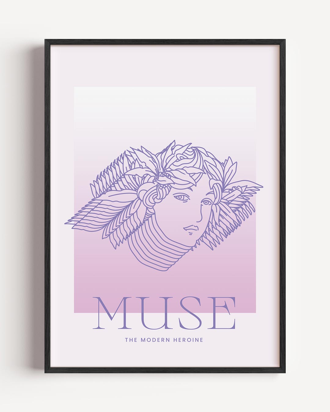 Moderne Heldin 'Muse' – mindfulness portret poster als wanddecoratie