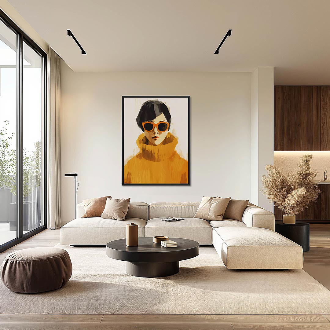 Stijlvolle vrouw – staand wanddecoratie kunstwerk