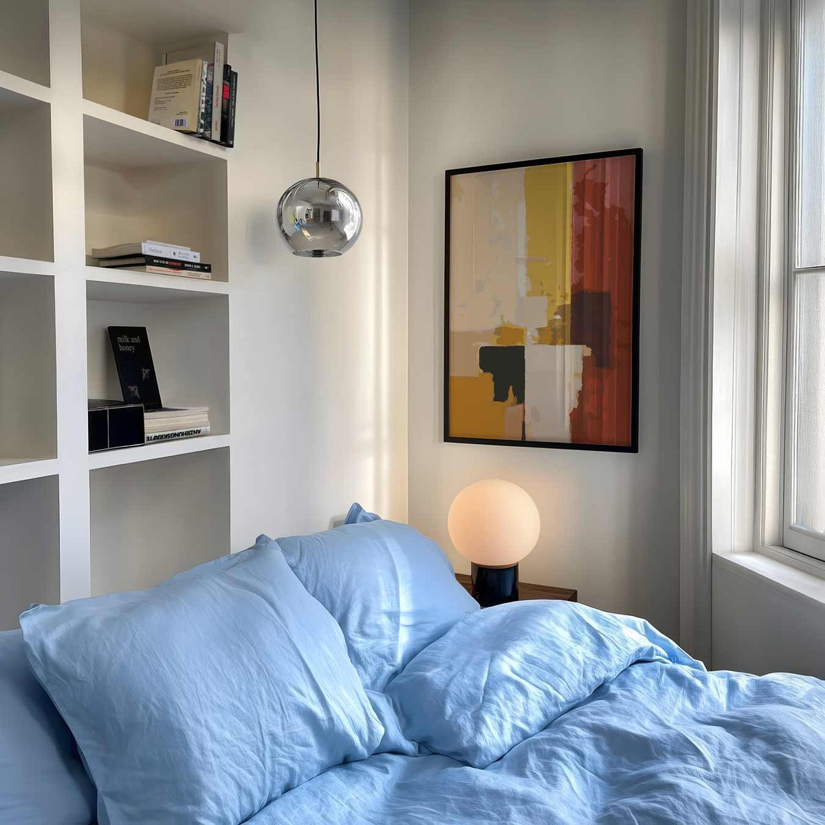 Kleurrijke Abstracte Kunstposter – abstracte poster als moderne staande wanddecoratie