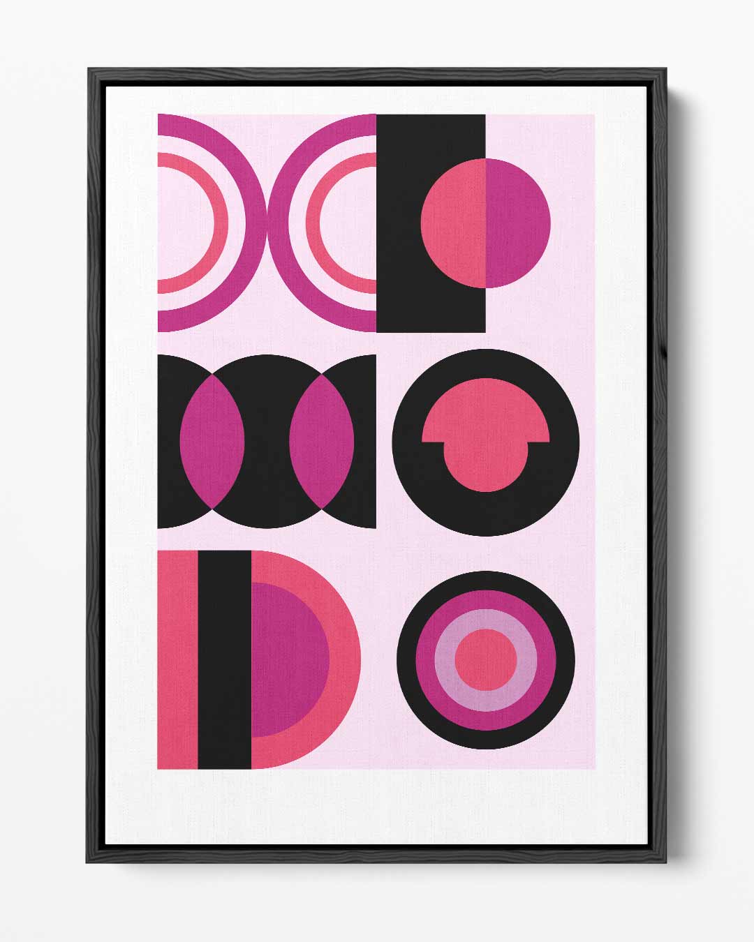 Geometrische Uitspatting – portret kunstwerk als wanddecoratie