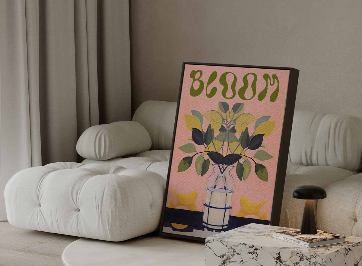 Bloemrijke Reflectie – portret kunstwerk als wanddecoratie, afbeelding 13