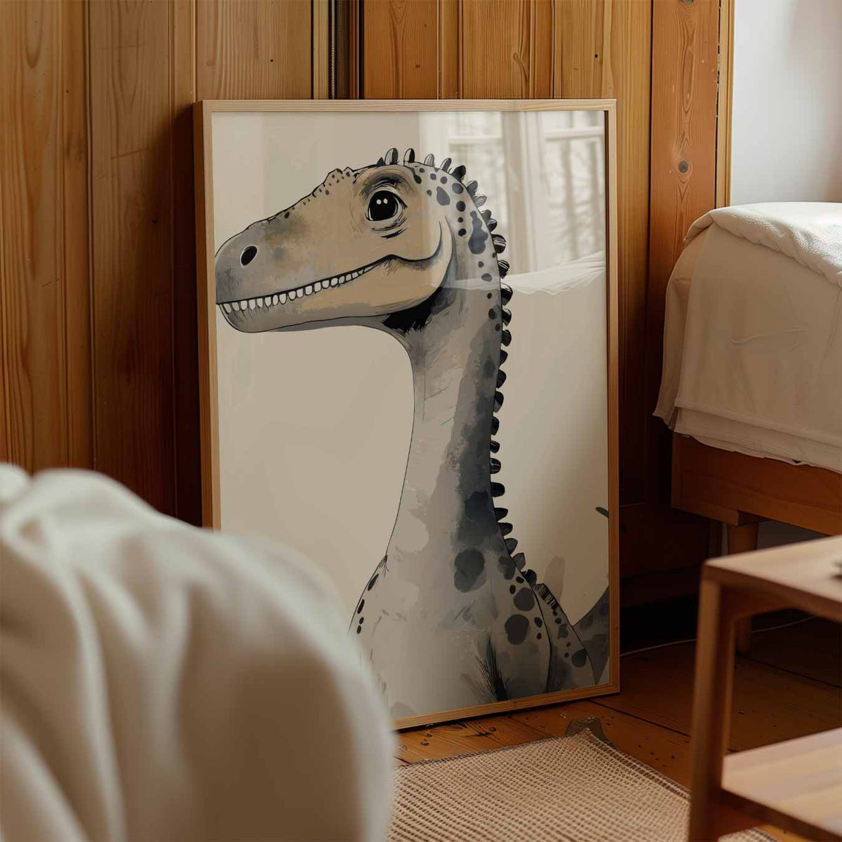 Schattige Dinosaur – kinderposter in staand formaat