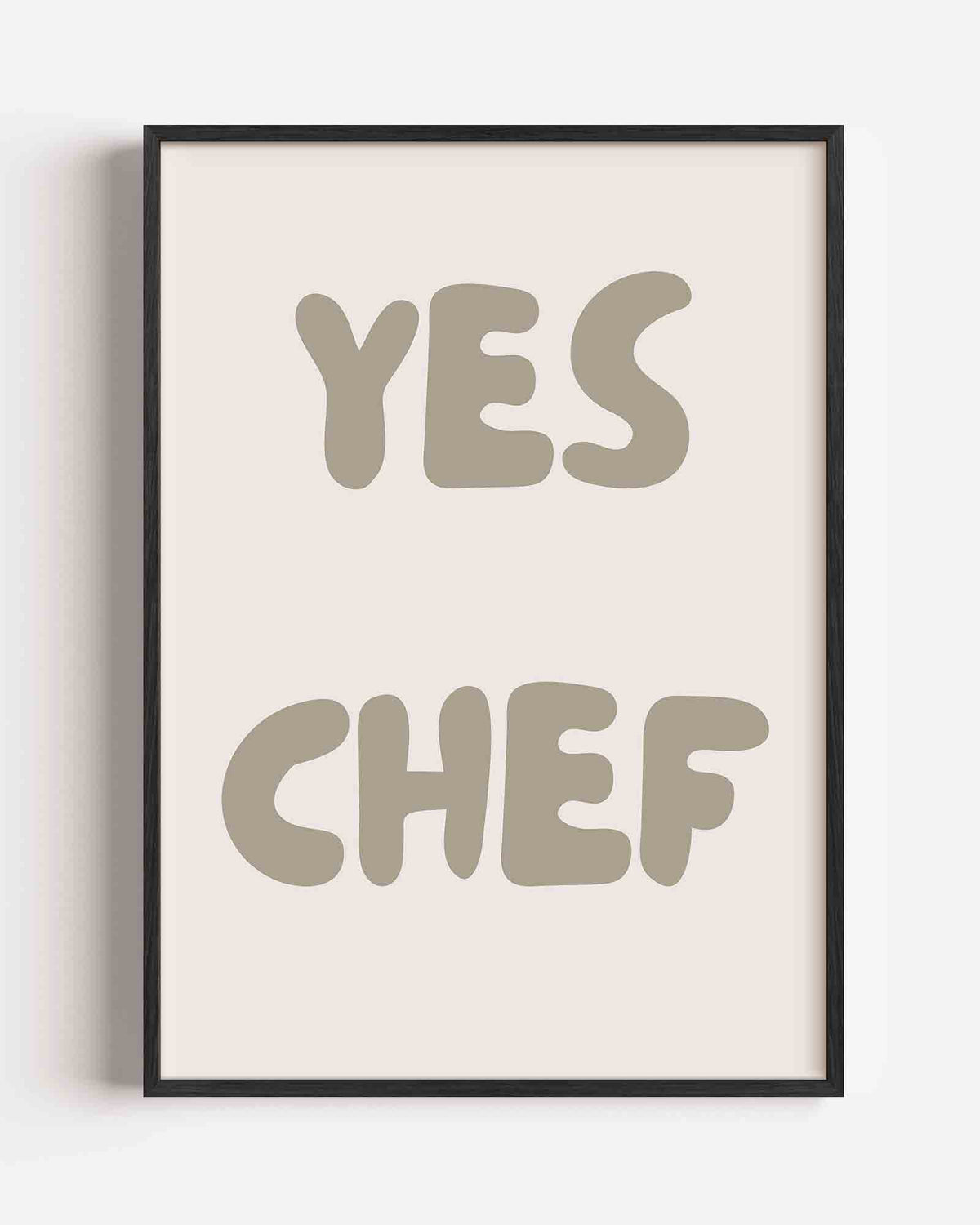 Yes chef – Pop Art portret poster als wanddecoratie
