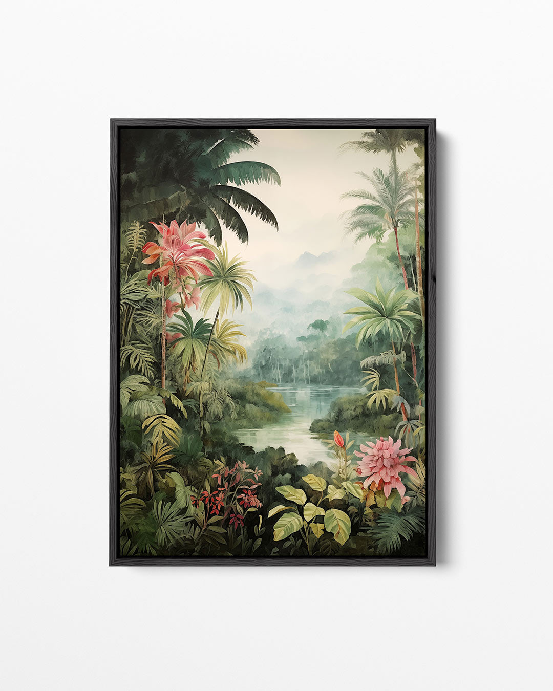 Tropisch landschap – staand wanddecoratie kunstwerk