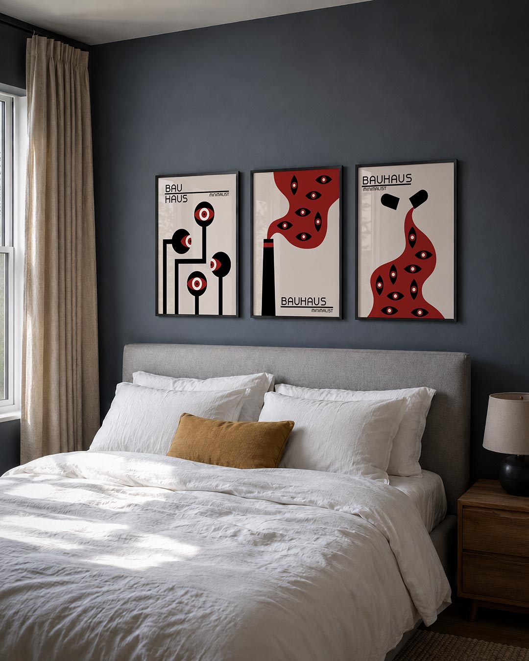 Abstract posterset – derde productweergave – een abstracte posterset met donkere tinten en een rustige visuele opbouw.