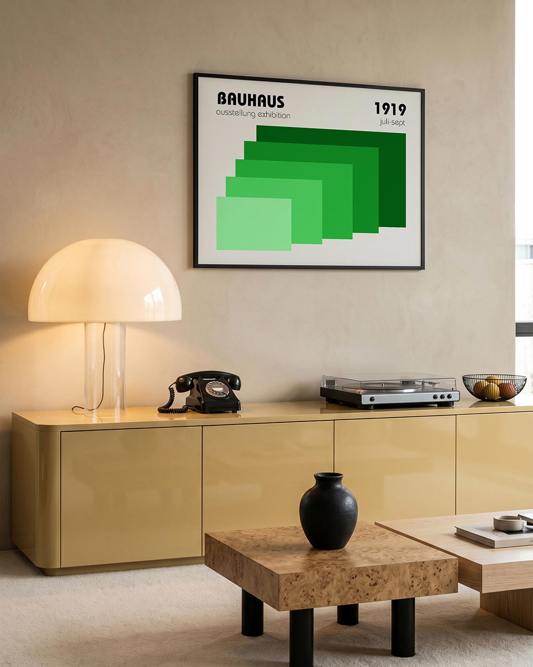 Vorm en balans – moderne Bauhaus wandkunst als poster