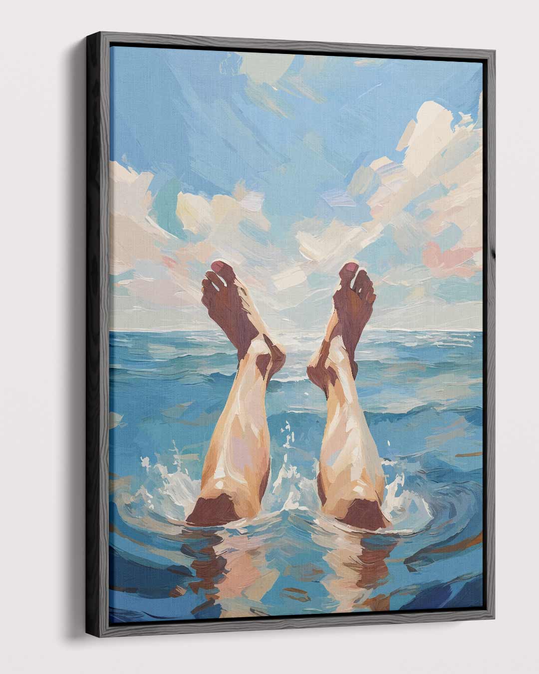 Eropuit in de Zee – dibond kunstwerk als wanddecoratie