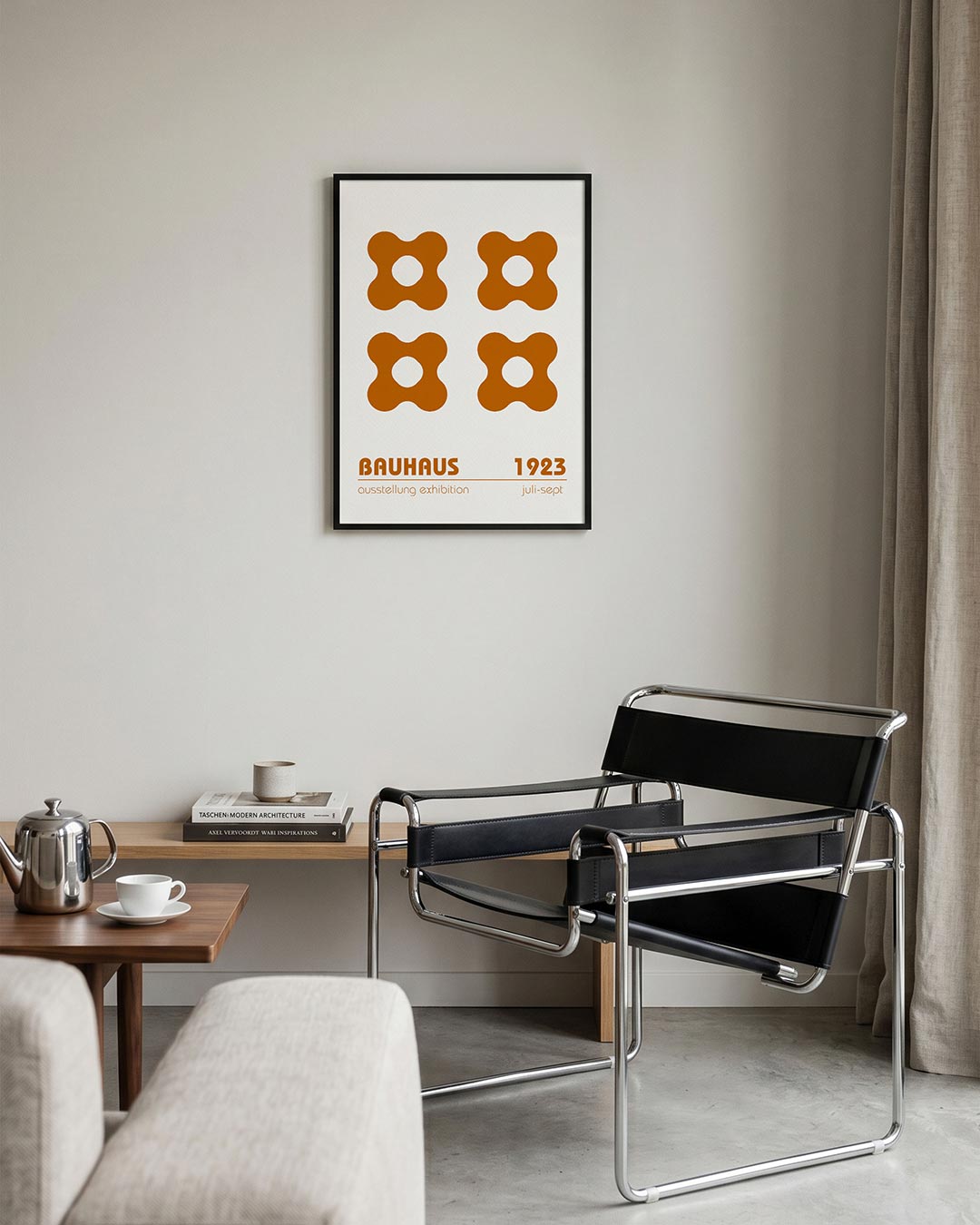  – geometrische Bauhaus poster in staand formaat