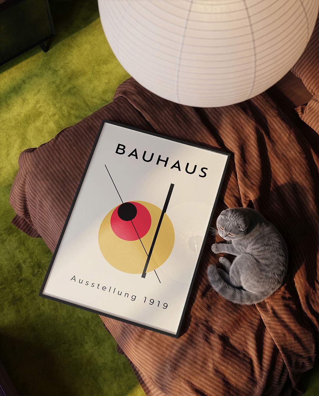 Vorm en lijnenspel – moderne Bauhaus wandkunst als poster