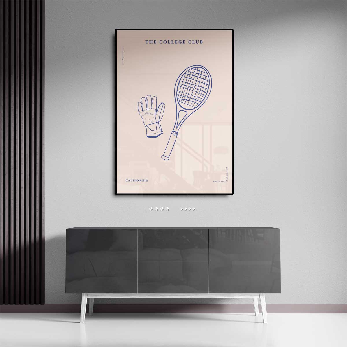 De College Club Print – dibond kunstwerk als wanddecoratie