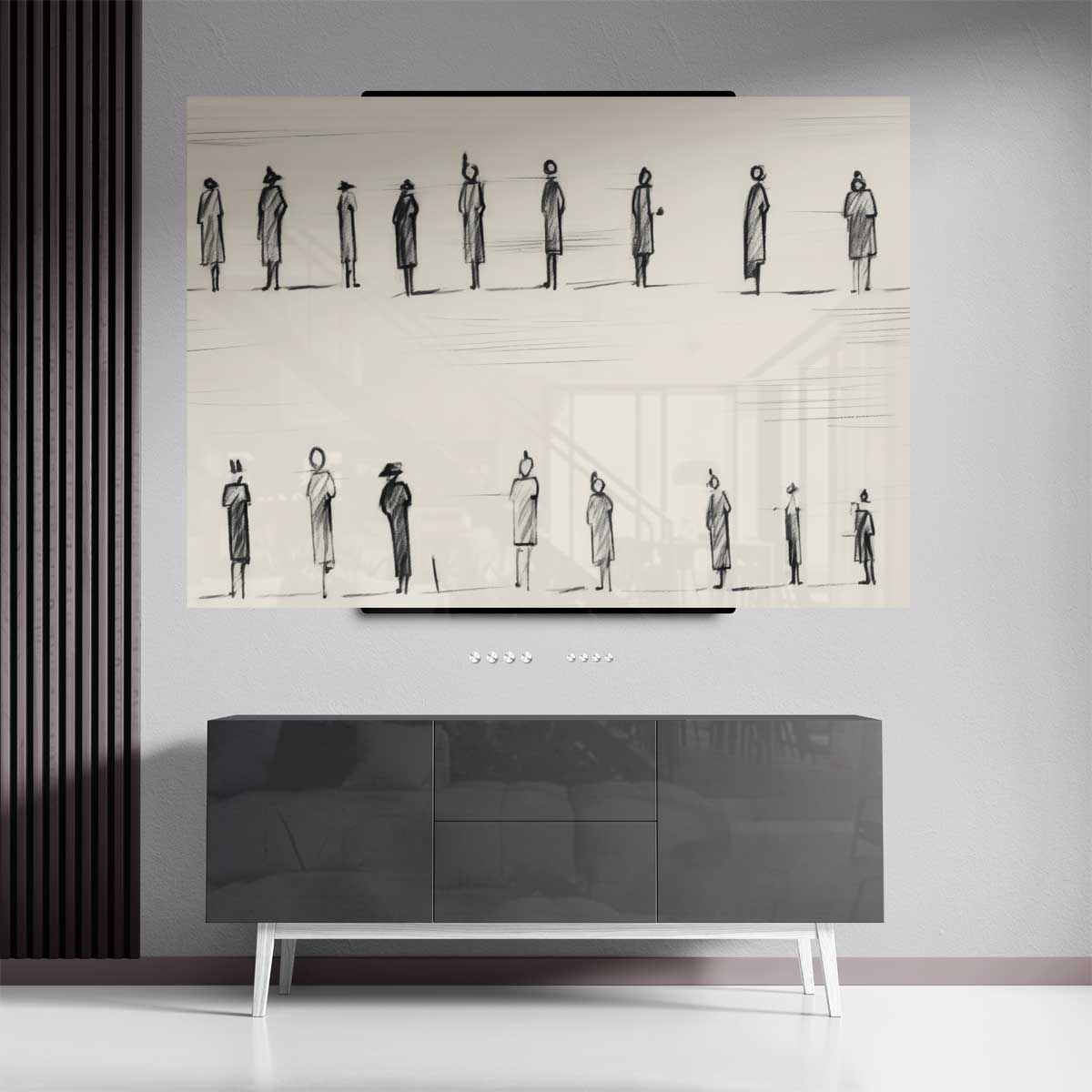 Stilte in Beweging – plexiglas kunstwerk als wanddecoratie