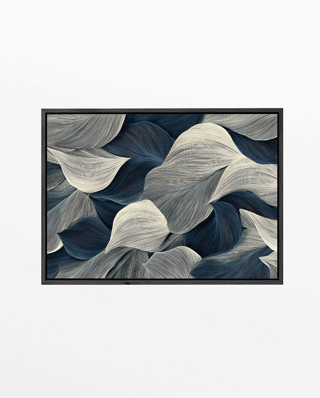 Golvende lijnen – Wanddecoratie kunstwerk – liggend wanddecoratie kunstwerk