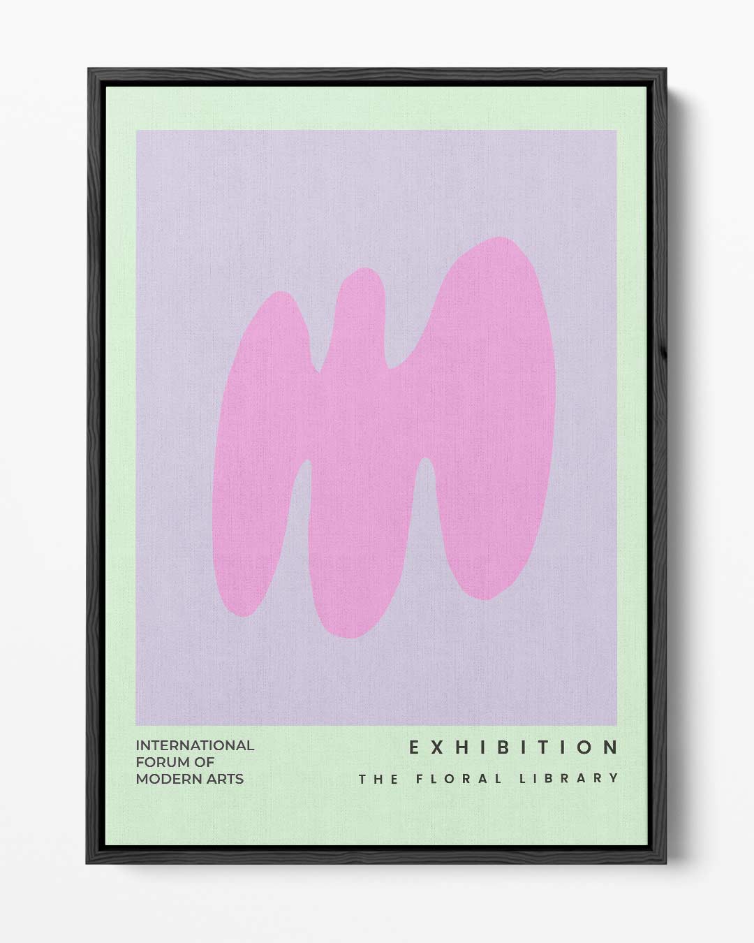 Abstracte Bloemvormen – portret kunstwerk als wanddecoratie