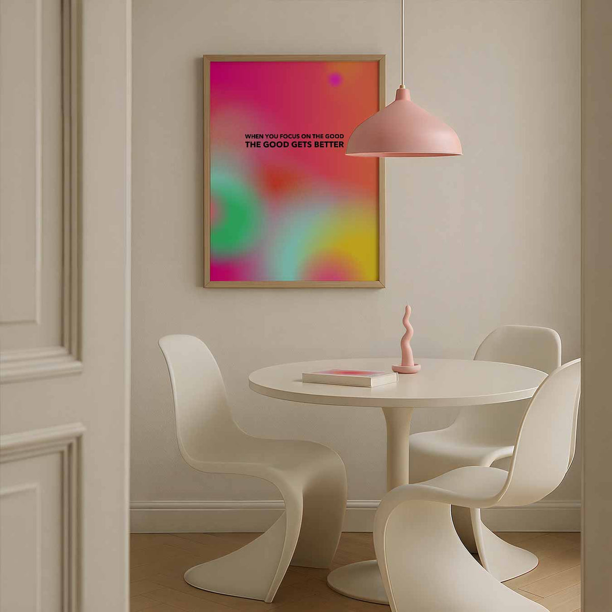 Focus on the Good – staande mindful wanddecoratie van WallArtistic