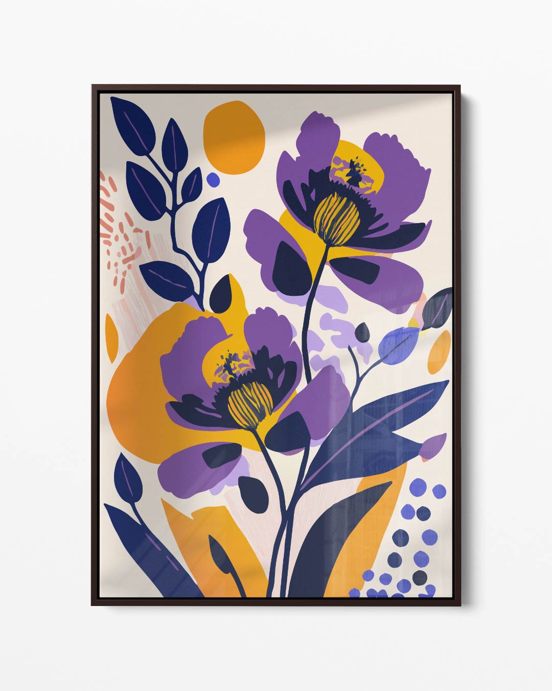 Vrolijke Bloemendans – portret kunstwerk als wanddecoratie