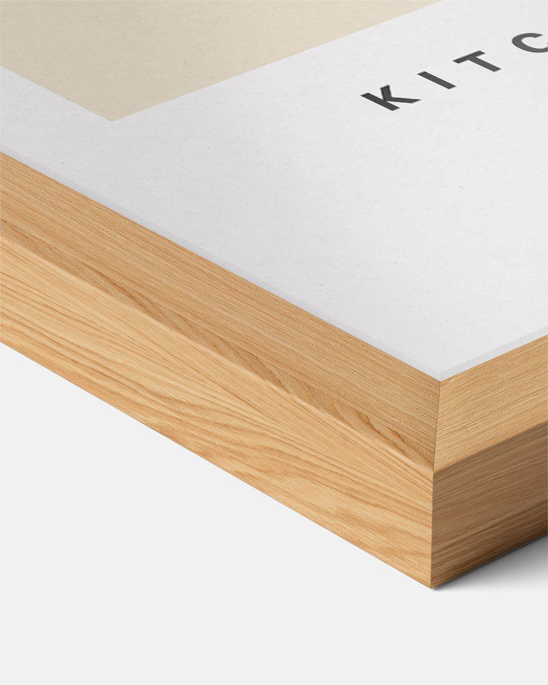 Bloemrijk Minimalisme – staande keuken wanddecoratie van WallArtistic