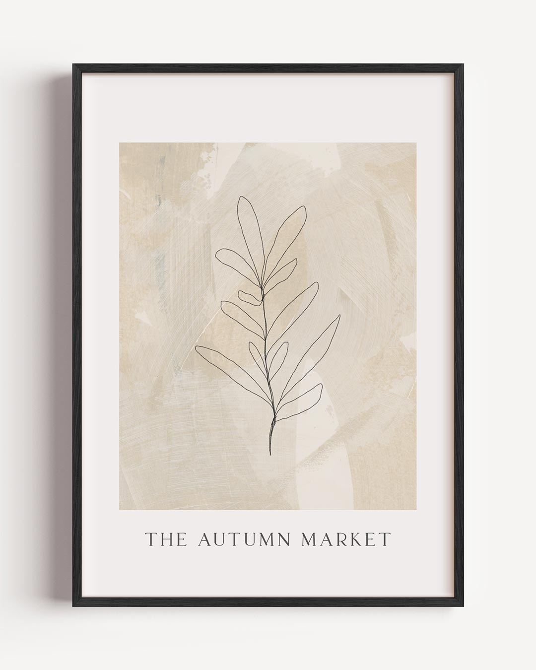 Minimalistische Herfstposter – bloemen portret poster als wanddecoratie