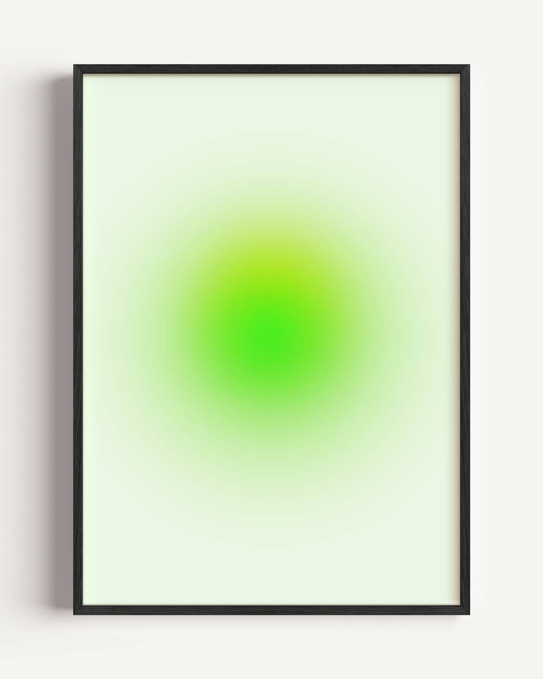 Groene Zen Cirkel – mindful portret poster als wanddecoratie