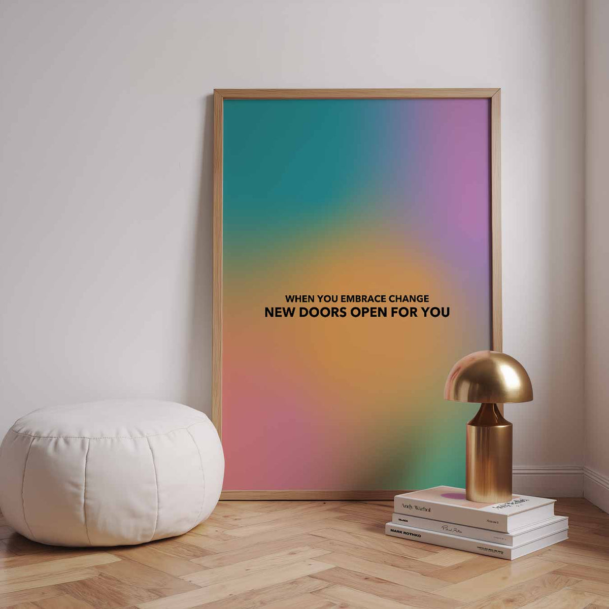 Inspirerende Deuren – staande muurposter met mindful uitstraling