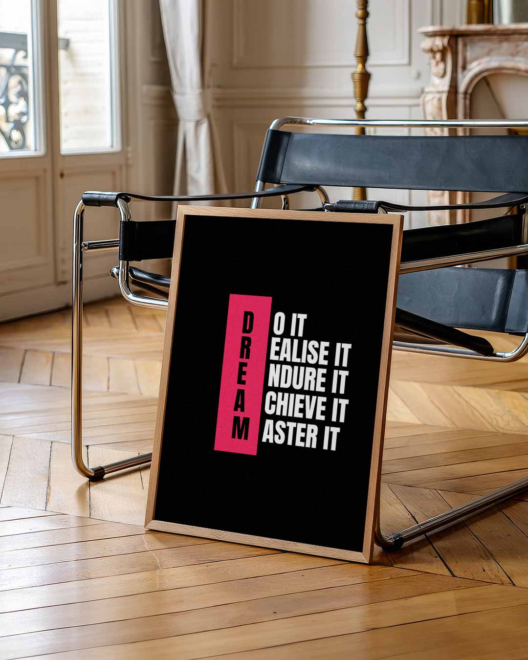Motiverende Dromen – quote poster als inspirerende wanddecoratie