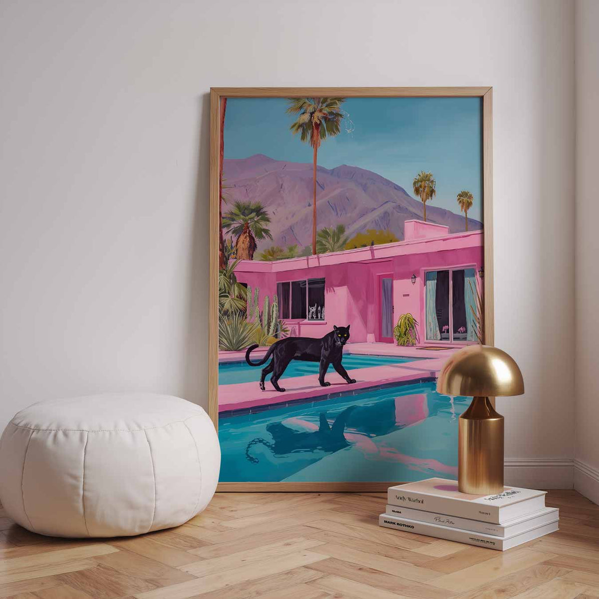 Panther Paradise – urban poster in staand formaat