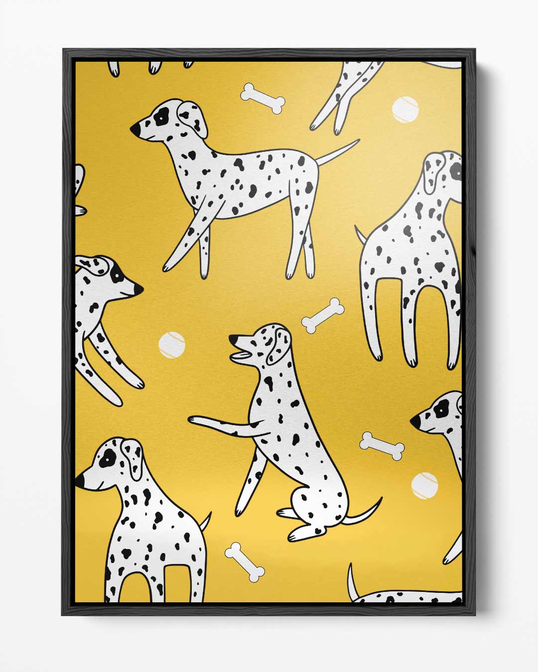 Vrolijke Dalmatierpatroon – portret kunstwerk als wanddecoratie
