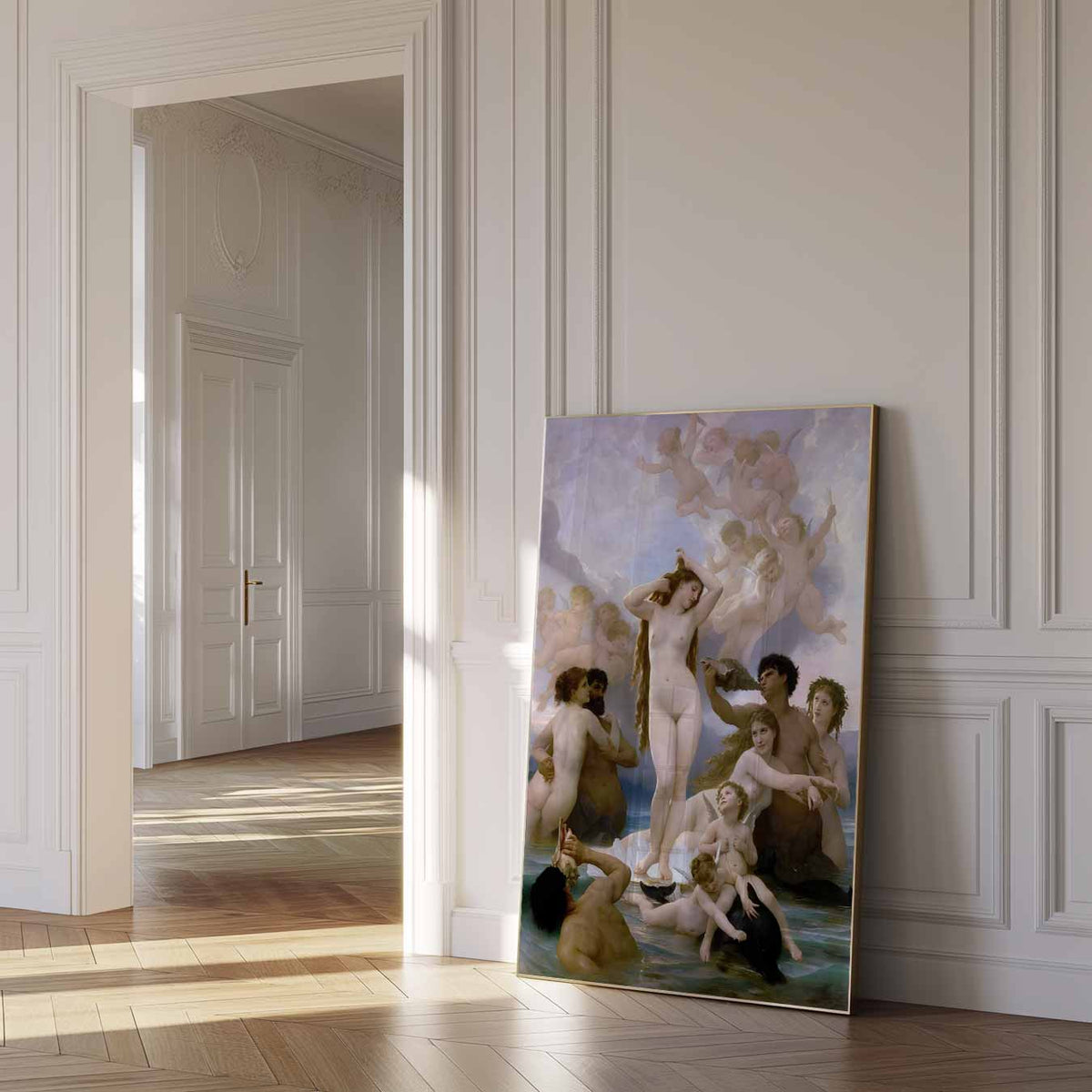 Venus en haar Goddelijke Entourage – urban poster in staand formaat