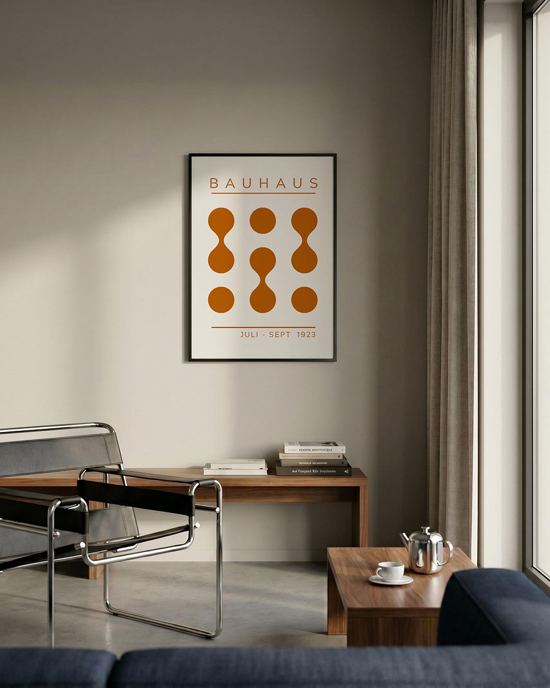  – staande Bauhaus poster voor aan de muur
