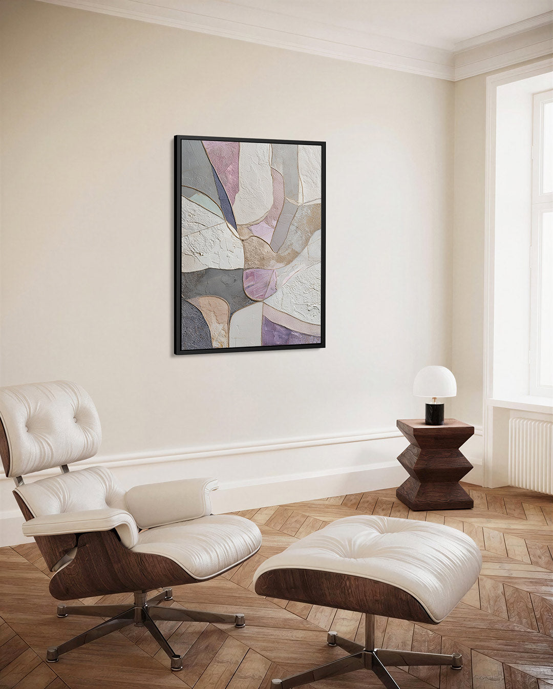 Organische vormen compositie – staand wanddecoratie kunstwerk