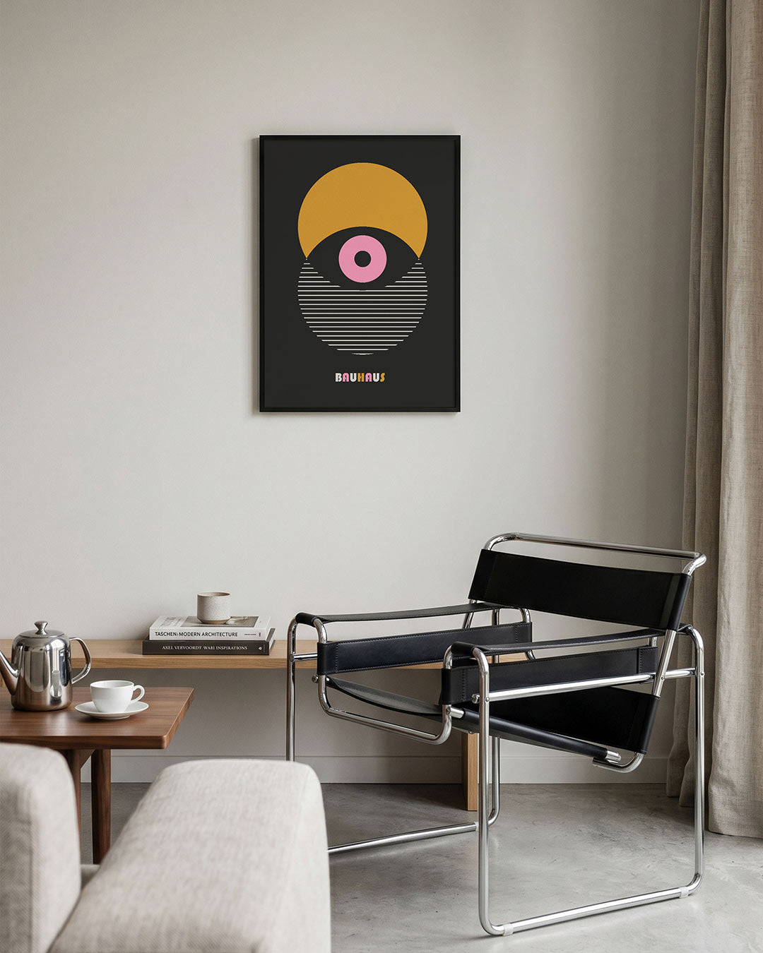 Vorm en kleur – geometrische Bauhaus poster in staand formaat