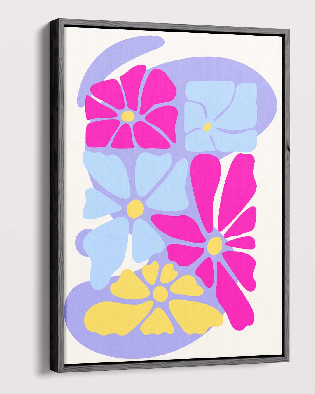 Vrolijke Bloemenpracht – dibond kunstwerk als wanddecoratie