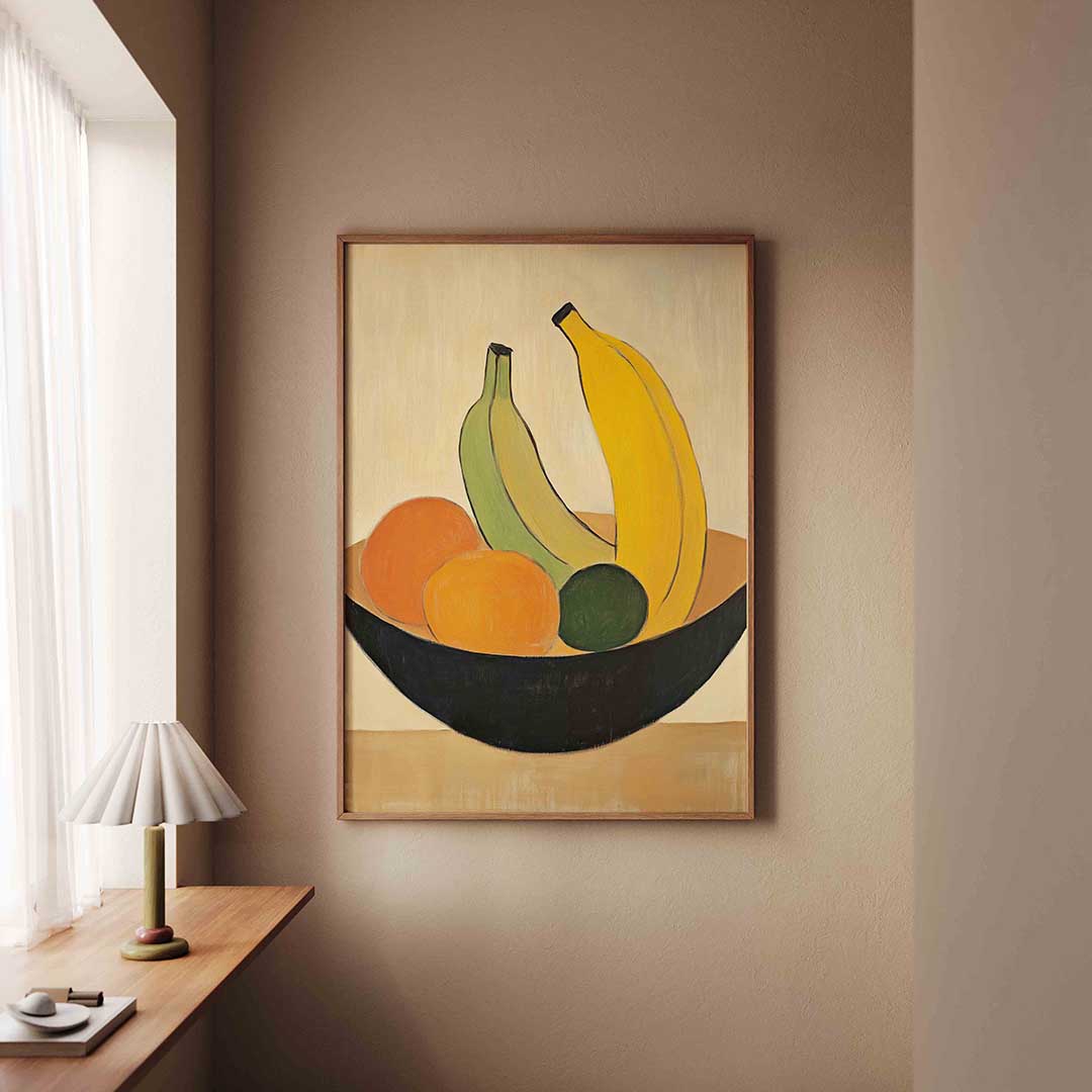 Fruit in schaal – staande jungle wanddecoratie van WallArtistic