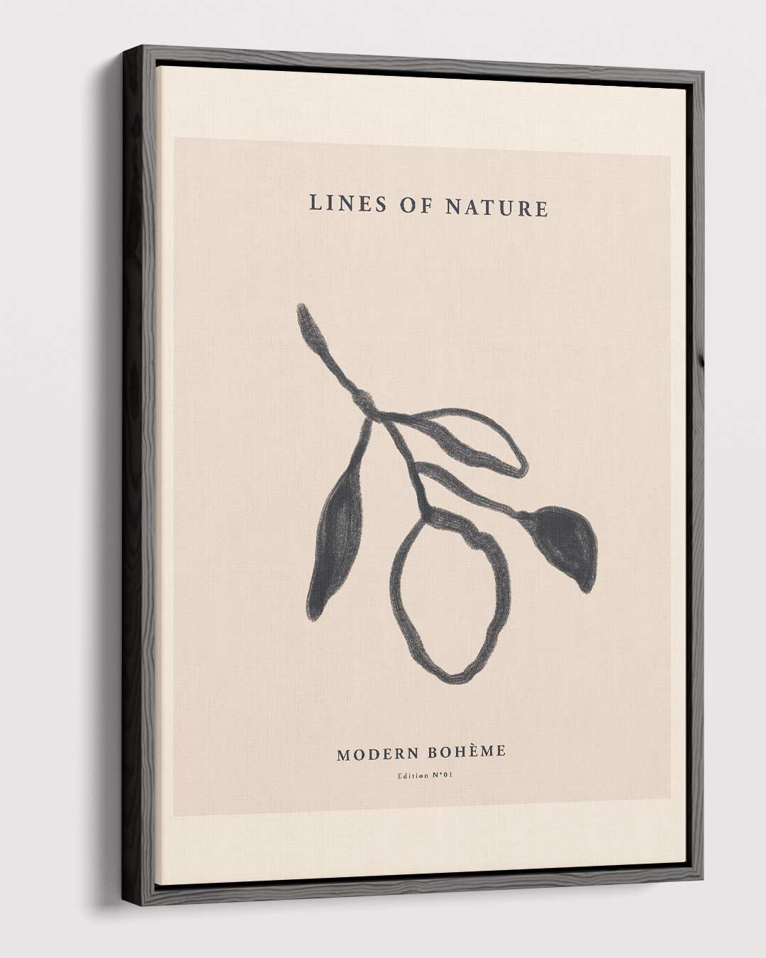 Lijnen van de Natuur – canvas wanddecoratie in portret formaat