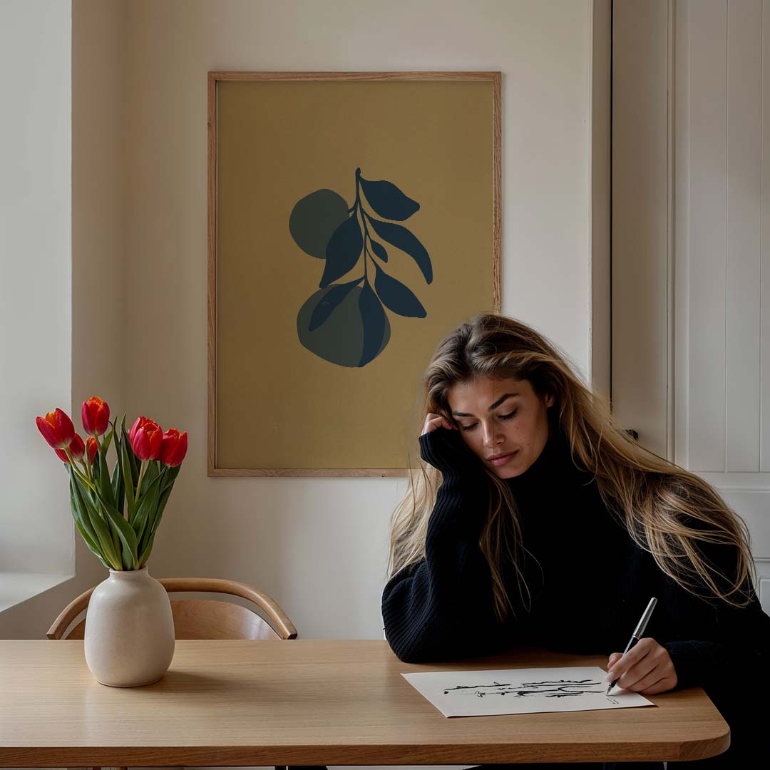 Botanische Elegant – bloemen poster in staand formaat