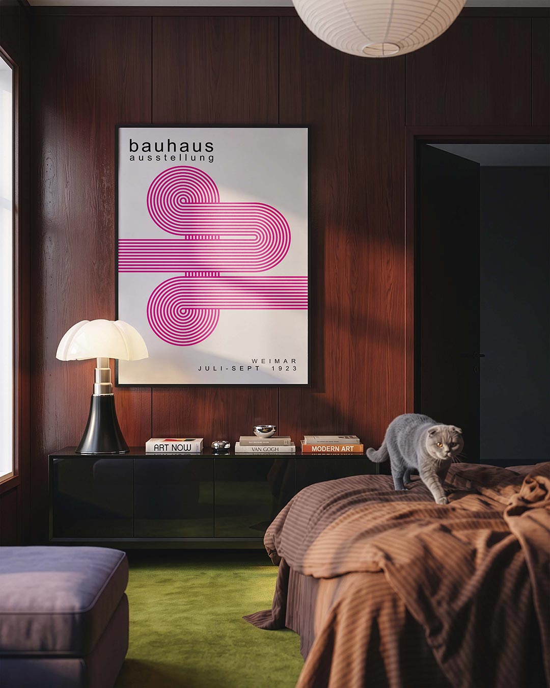  – geometrische Bauhaus poster in staand formaat