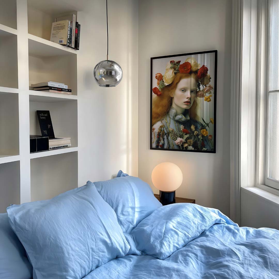 Bloemenpracht Portret – vrouwelijk portret als moderne wandkunst