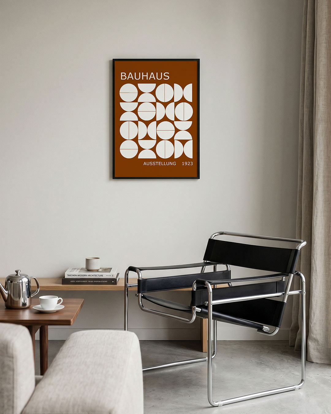 Vormen en vlakken – geometrische Bauhaus poster in staand formaat