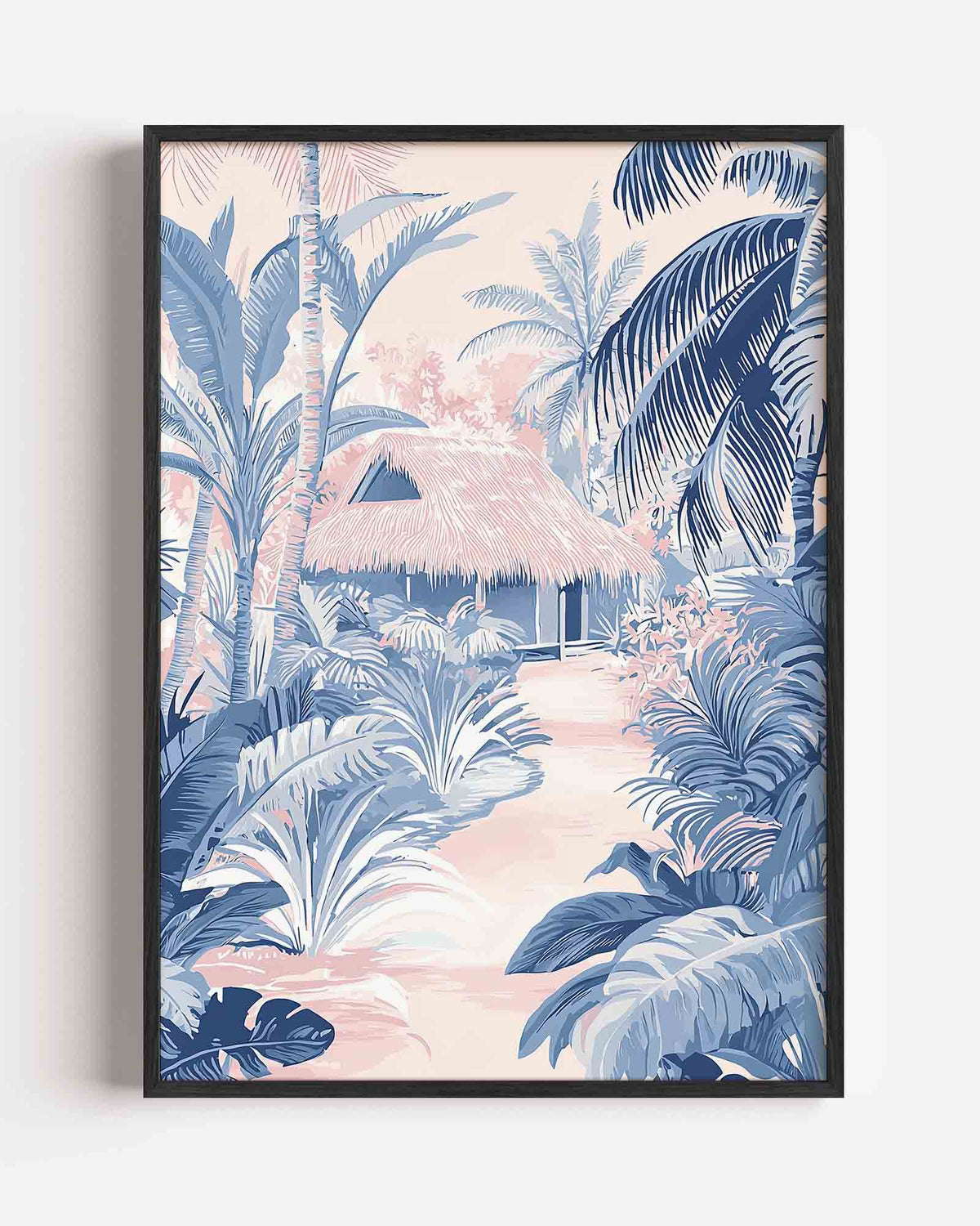 Tropisch landschap – jungle portret poster als wanddecoratie